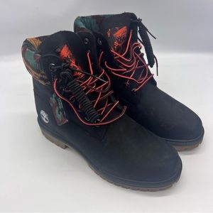 Timberland Heritage 6 inch Wp Boot Black Nubuck W Camo Style A2KC3